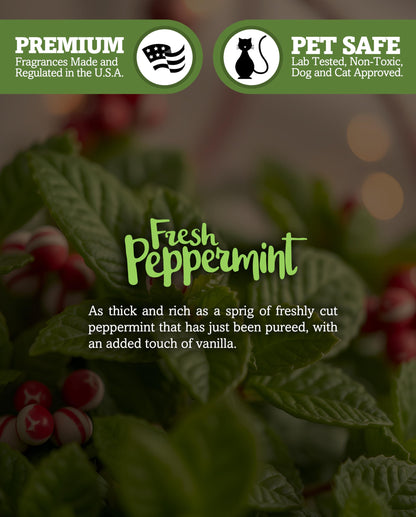 Shortie's Candle Company Fresh Peppermint Premium Wax Melts 4 Pack - 12 Oz., Strong & Long Lasting, Non-Toxic - Made with Essential & Natural Oils - Formula 117
