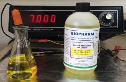 pH Buffer Calibration Solution 3-Pack: pH 4.00, pH 7.00, pH 10.00 Buffers — 500 mL (1.06 Pint) Each — Color Coded — NIST Traceable for All pH Meters