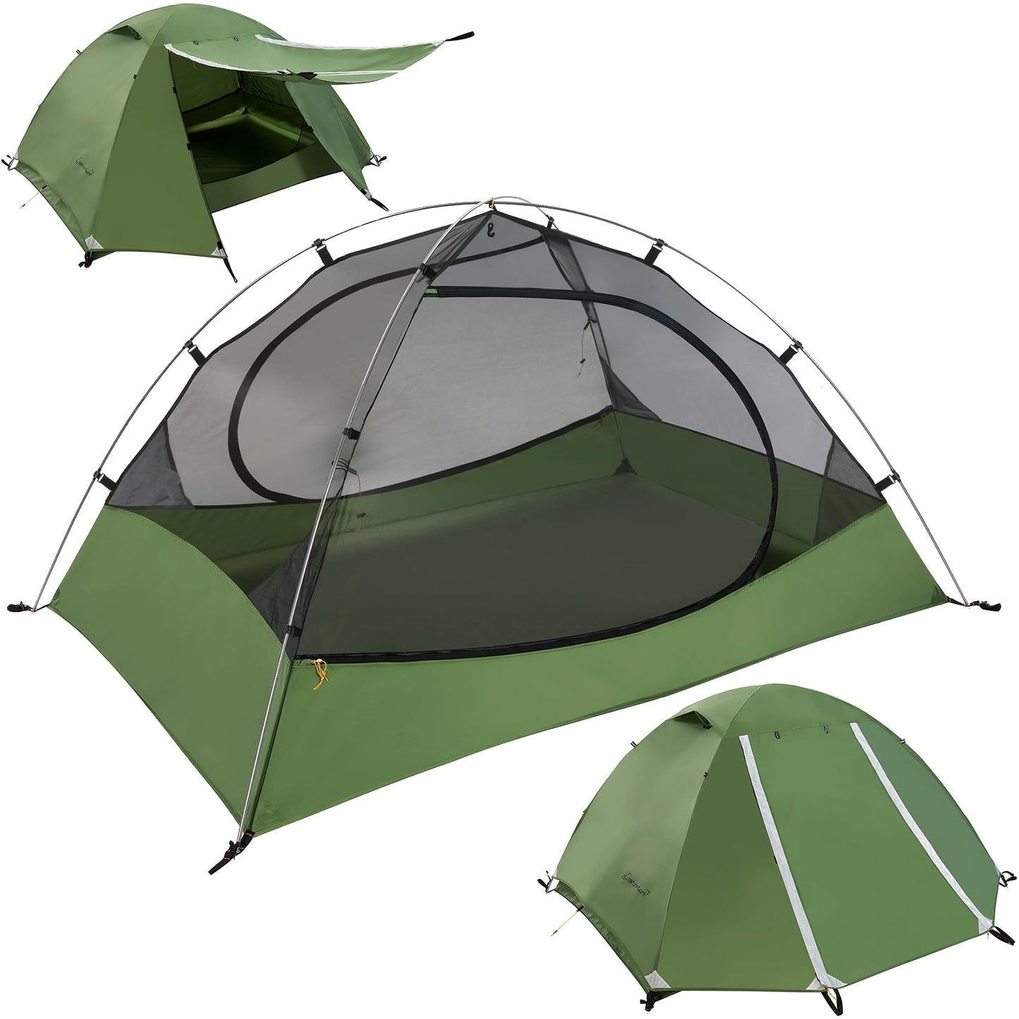 Clostnature Lightweight Backpacking Tent - 4 Person Ultralight Waterproof Camping Tent, 3 Season Large Size Easy Setup Tent for Family, Outdoor, Hiking and Mountaineering
