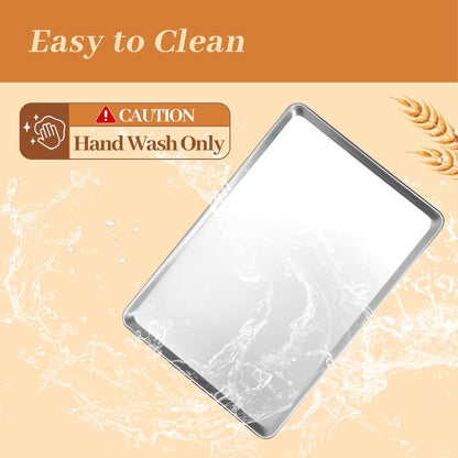STEELUS 12 Pack Half Size Baking Sheet Pans, Aluminum Commercial Cookie Sheets Non-Stick, 18"x13"