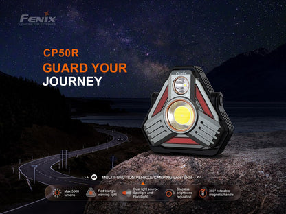 Fenix CP50R Rechargeable Lantern/Worklight/Flashlight/Camping/Emergency/Road-Side Light, 5500 Lumen Spot/Floodlight, Multi-Color Temperature w/ EdisonBright Acc case