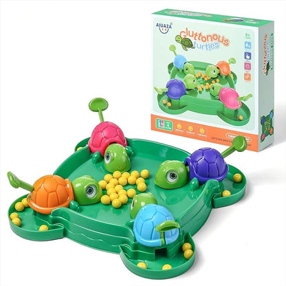 Hungry Turtle Chess Board Game Hungry Box Game Turtle Eating Beans Chessboard Game Party and Party Family Toys Toys 2-4 Person (108beans)