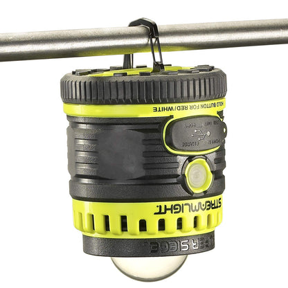 Streamlight 44945 Super Siege 1100-Lumen Rechargeable Outdoor Hand Lantern/Flashlight with 120-Volt AC Charger and Portable USB Charger, Yellow