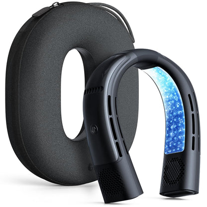 TORRAS COOLiFY 2S Lite Neck Air Conditioner, Long Battery Life Cooling Neck Fan, Lightweight & Comfortable, Hands-Free Wearable AC for Commute, Work, Travel. Black