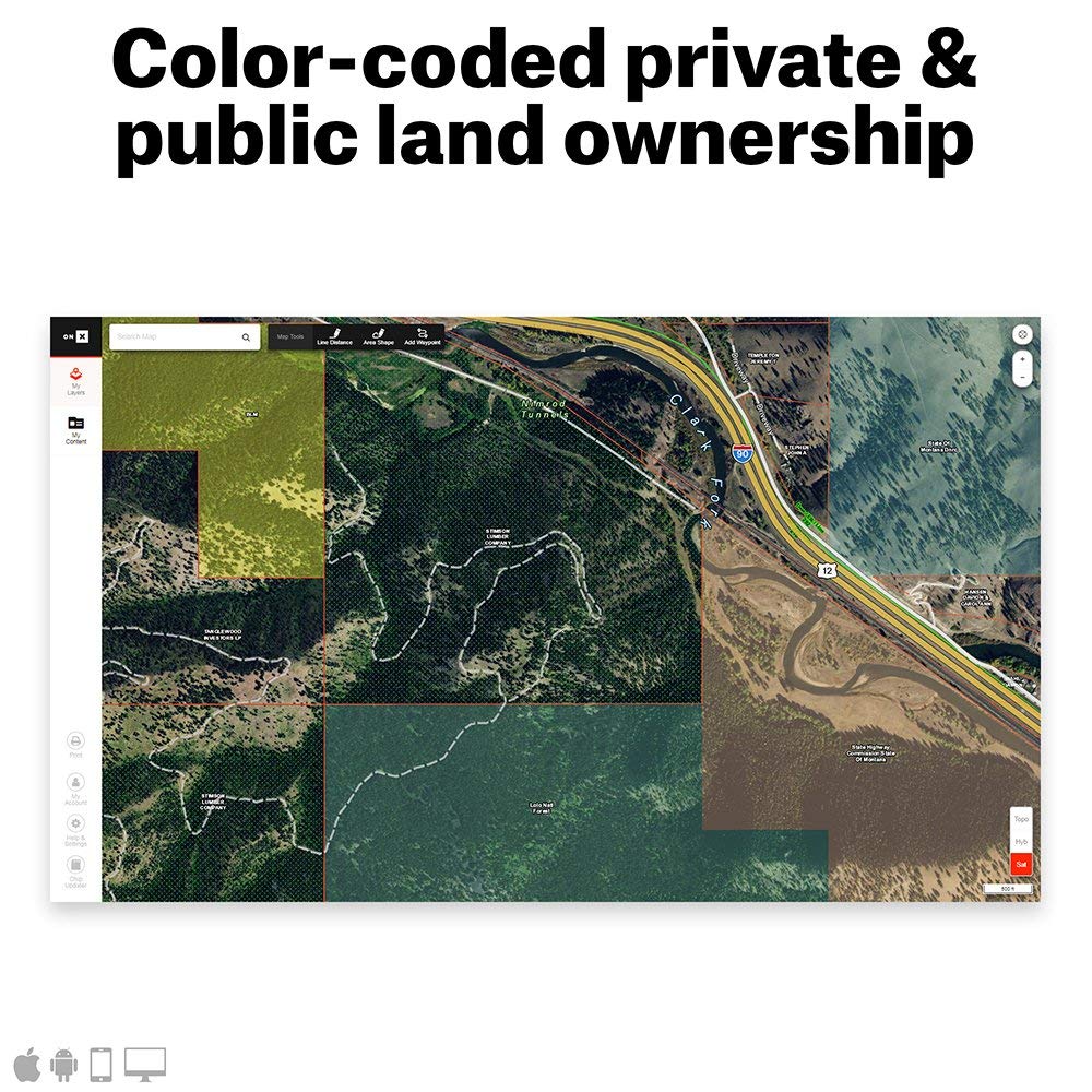 ONX Hunt Elite Membership – Nationwide Digital Hunting Maps for Phone, Tablet & Computer – Color-Coded Public & Private Land Ownership, 24K Topo, Hunt-Specific Layers & Updates