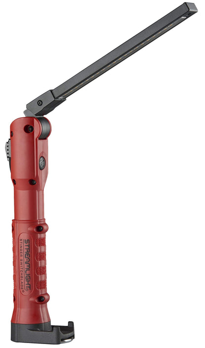 Streamlight 76801 Stinger Switchblade 800-Lumen Rechargeable Compact Multi-Function LED Work Light with Color-Rite Technology and AC Charger, Red