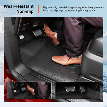 powoq 7 Seats Floor Mat Compatible with 2003-2017 Ford Expedition Cargo Mat Lincoln Navigator Floor Liner Electric 3rd Backrest Liner Replacement for 2003-2017 Ford Expedition Accessories