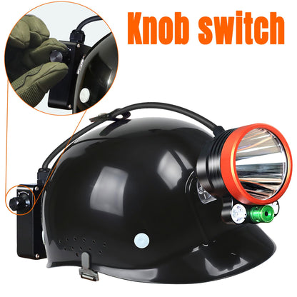 Pseudes T28 5-Color 3000-Yard Coon Hunting Lights – 2000 lm White/Green/Red/Amber Spot & Green Beam, IPX6 Waterproof Night Hunting Headlamp for Varmint, Hog & Coyote Light (with ABS Black hat)