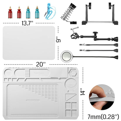 SainSmart 2-in-1 Luxurious Soldering Repair Station+SainSmart Magnetic Solder Smoke Absorber