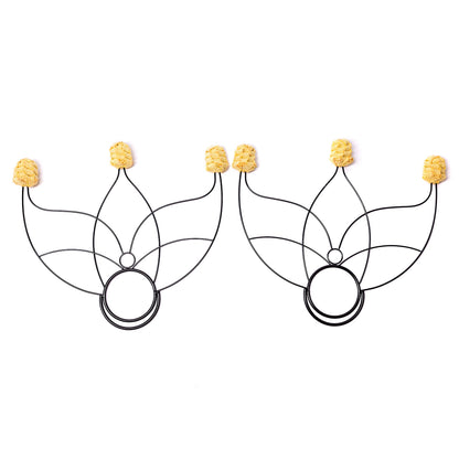Fire Fans – Lotus Style – 3 Wicks – 1.5 Inch Woven Kevlar MoonBlaze Heads – Set of 2 – Lightweight – Beginner Level – Flow, Spinning, Circus, Dance Prop – for Festivals & Performances – by FIRE MECCA