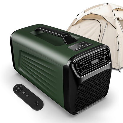 5200 BTU Portable Tent Air Conditioner for Camping, RV, Truck, Fishing. 400W Consumption Fast Cooling AC Unit for Outdoor Indoor Using, 4-in-1 Portable AC for Road Trips, Camping Adventures(Green)