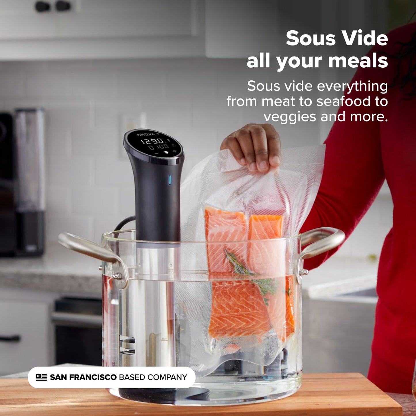 Anova Culinary Sous Vide Precision Cooker 3.0 (WiFi), 1100 Watts, Stainless Steel