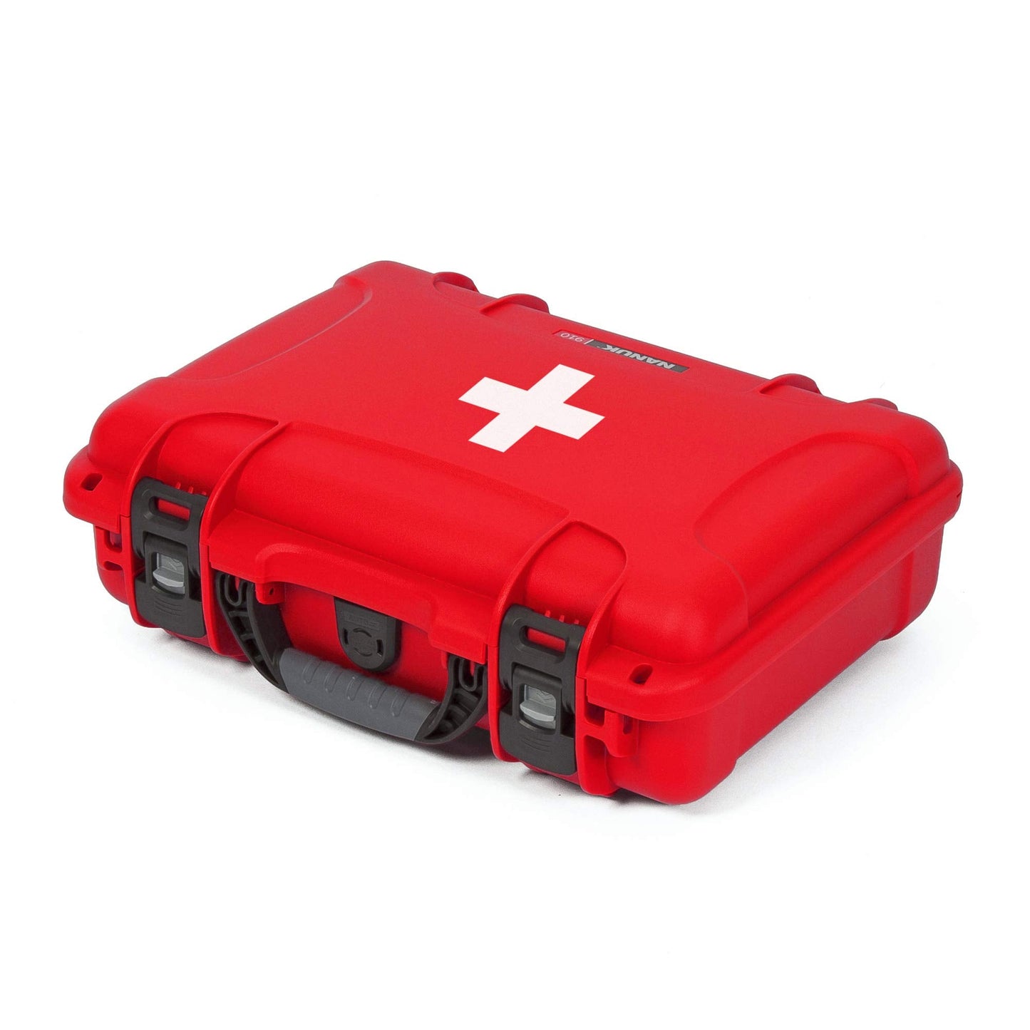 Nanuk 910 Waterproof First Aid Prepper Survival Gear Dust and Impact Resistant Case - Empty - Red, 910-FSA9 & Foam Inserts (3 Part) for 910 Case
