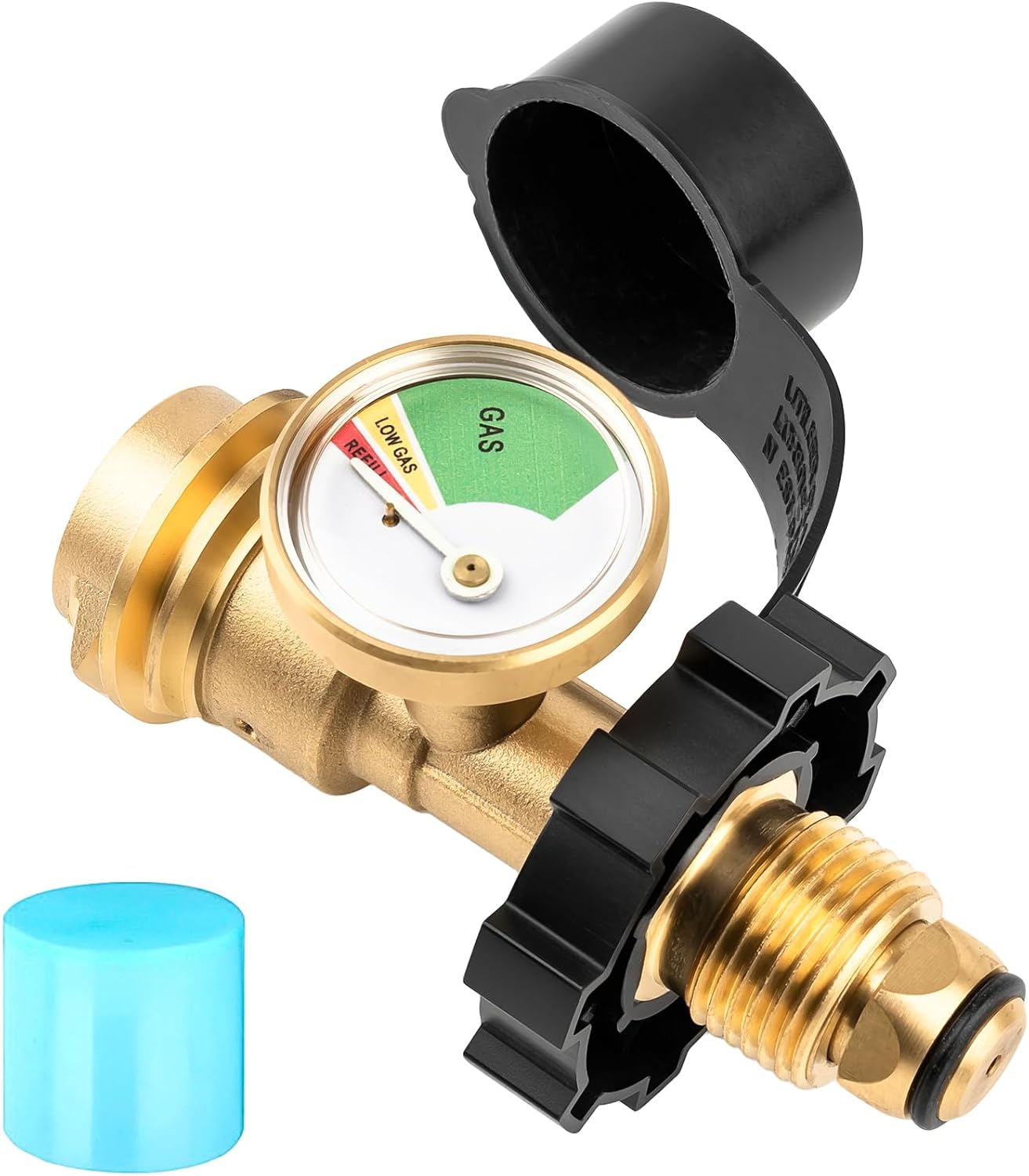 Skiennix Propane Tank Adapter - 100 lb Gauge for POL to QCC1 Connection | Durable & Reliable