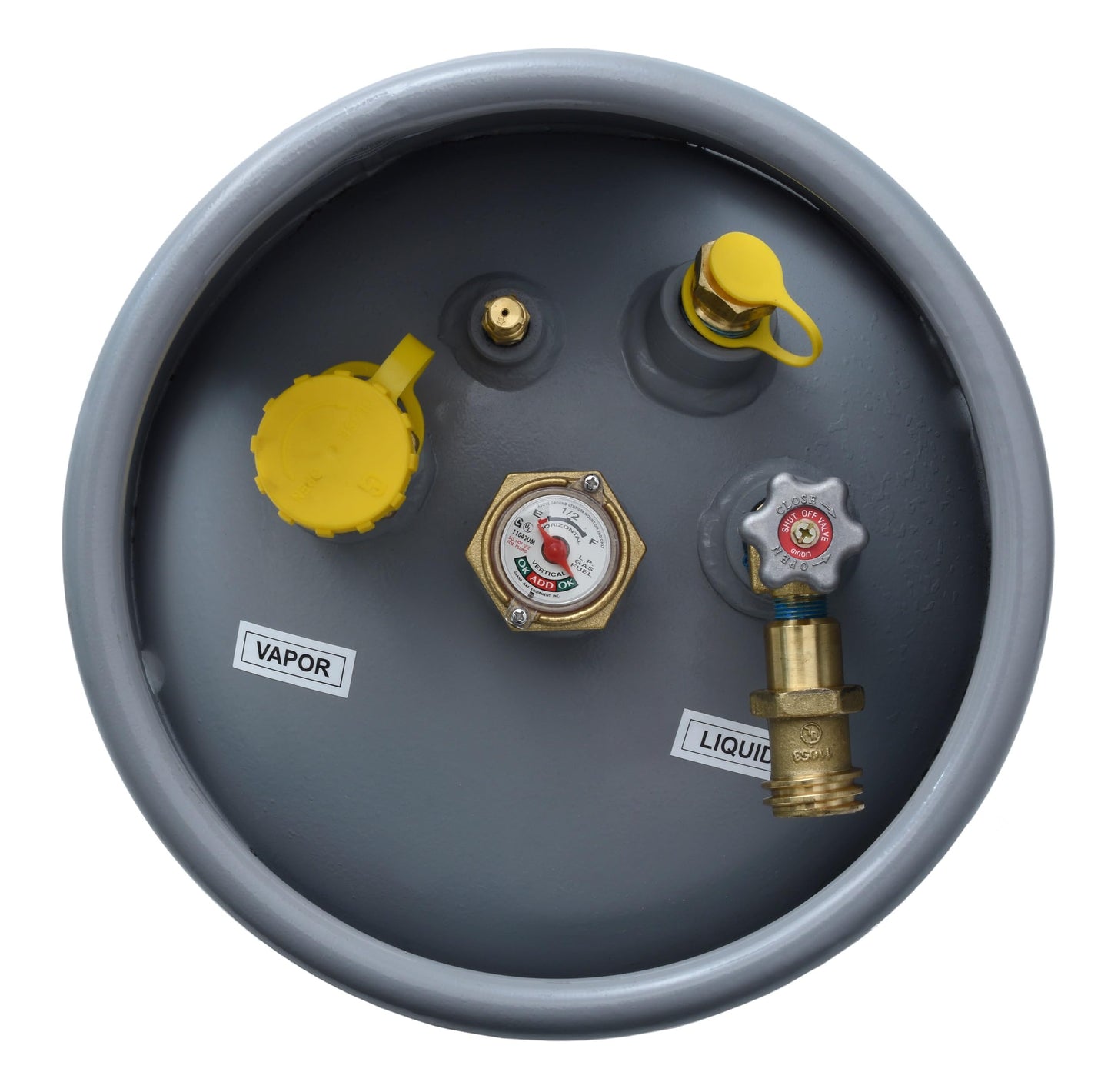 Flame King 43.5LB Steel Forklift Propane Tank with Gauge, DOT and TC Compliant, Rugged-Designed, Larger Than Standard Forklift Tanks