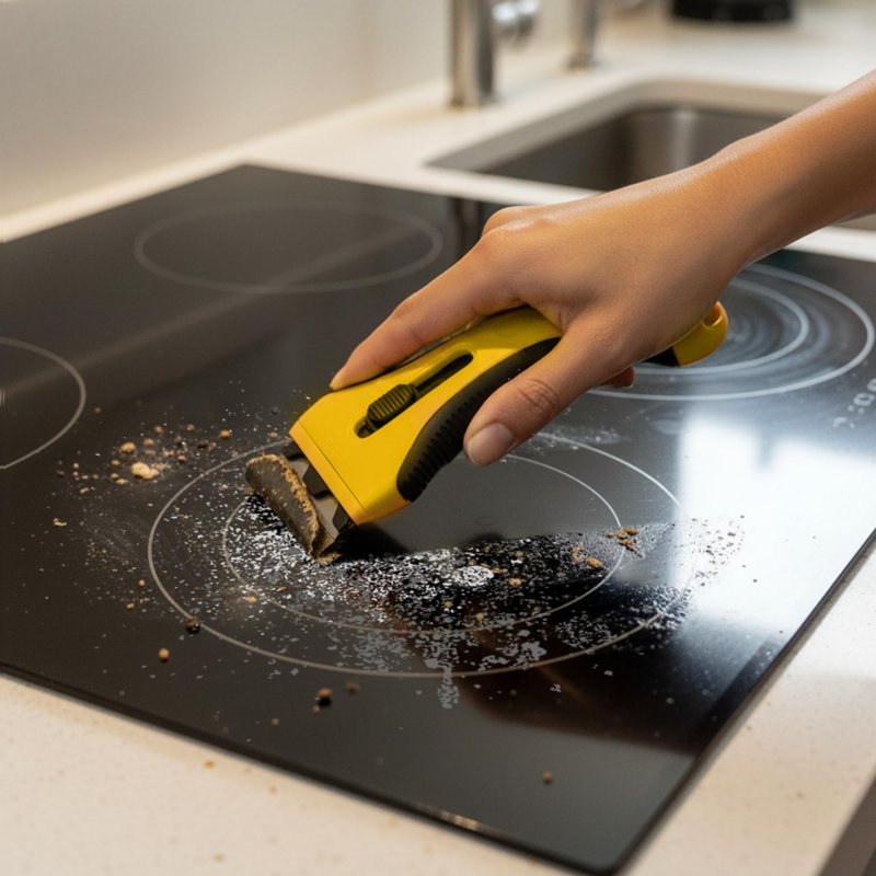 Scraper Tool with 15 Extra - Oven Scraper Tool Non Scratch, Hob Scraper, Glass Scraper for Windows, Paint Scraper, Window Scraper, Scraper for Cleaning, Kitchen Scraper, Oven Glass Cleaner