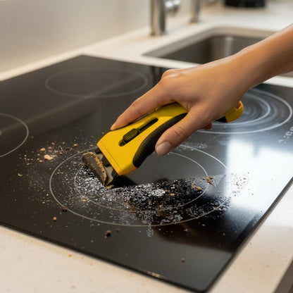 Scraper Tool with 15 Extra - Oven Scraper Tool Non Scratch, Hob Scraper, Glass Scraper for Windows, Paint Scraper, Window Scraper, Scraper for Cleaning, Kitchen Scraper, Oven Glass Cleaner