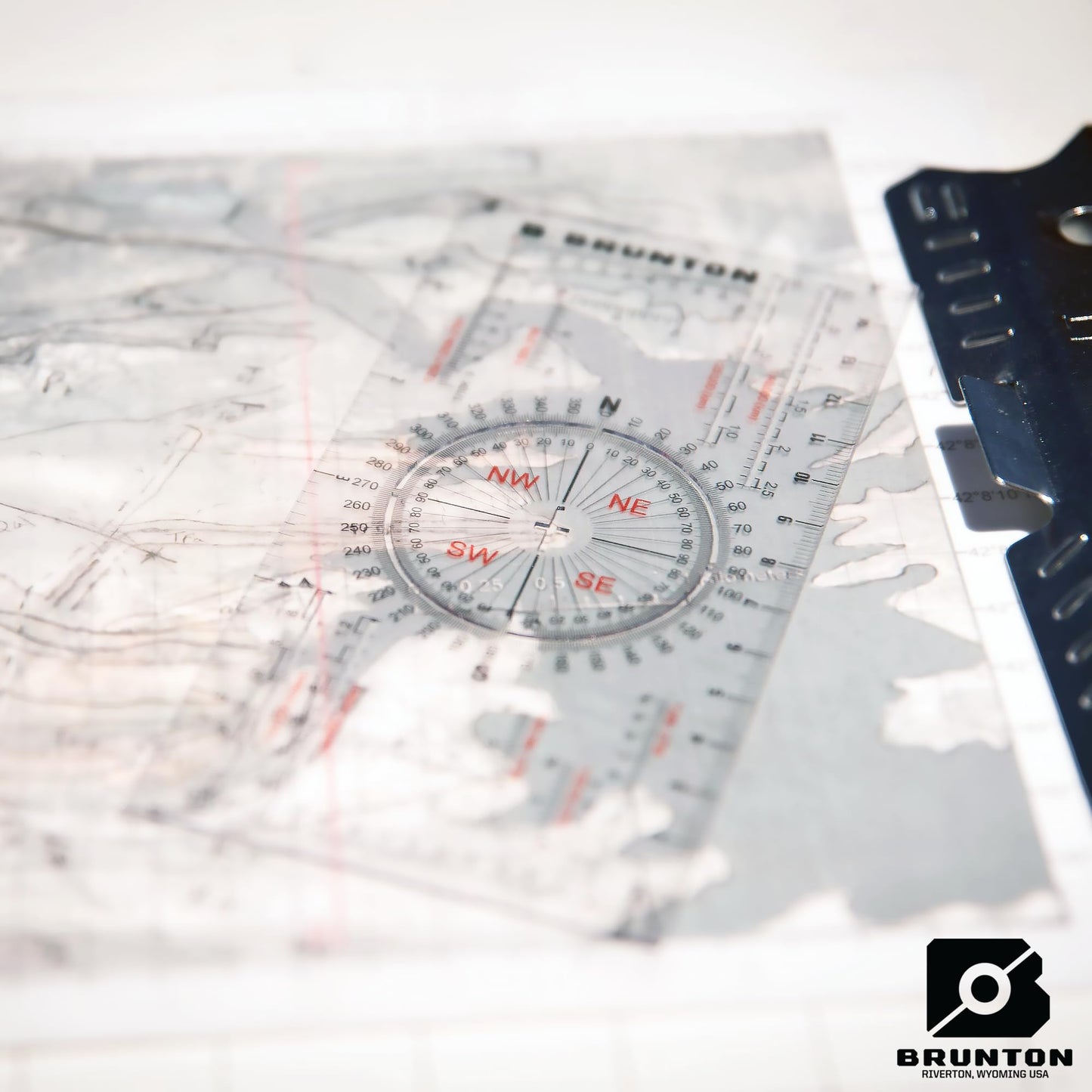 Brunton Standard Transit Azimuth Gold + Map Multi-Tool Card, Professional Geology & Field Mapping Bundle
