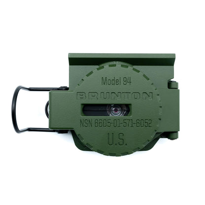 Brunton Model 94 Advanced Lensatic Compass, Military Grade, Phosphorescent, Aluminum Body, Made in USA