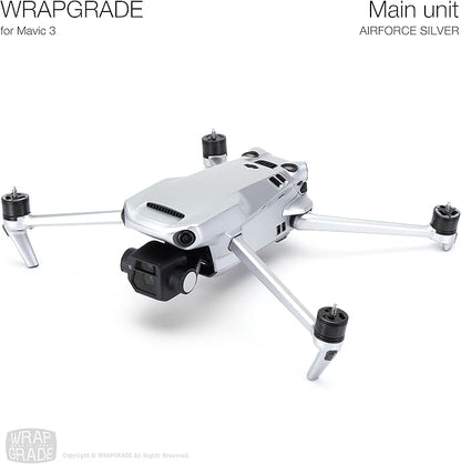 WRAPGRADE Full Skin Stickers for DJI Mavic 3 / Mavic 3 Classic (Airforce Silver)