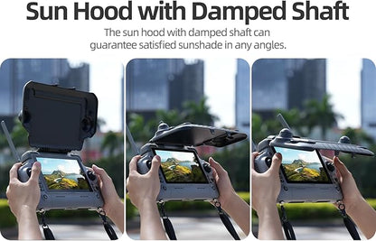 Sunshade Sunhood Screen Protective Cover Compatible for RC Plus 2 Remote Controller AccessoriesAnti-Glare Sun Hood Protector Cover with Damping Hinge for Matrice 4T/4E/400