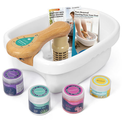 veicomtech Ionic Foot Bath Detox Machine, Detox Foot Spa System for Home, Salon, Spa Club, Ionic Foot Detox with Array and Tub Liners