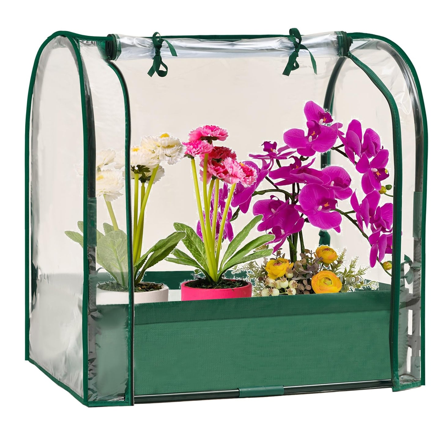 Purlyu Mini Tabletop Garden Greenhouse Nursery Plant Cover Tent Humidity Domes for Indoor and Outdoor Home Gardening Germination and Seedling Propagation - 28x20x28 Inches(PLGH7050PD)