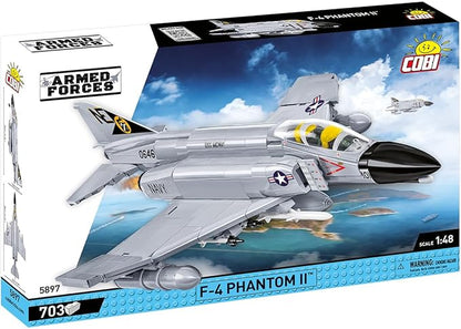 COBI Armed Forces F-4 Phantom II Aircraft Carrier Building Set 703 Pieces