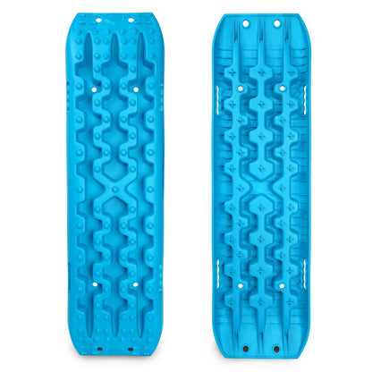 X-BULL New Recovery Traction Tracks Sand Mud Snow Track Tire Ladder 4WD (Cyan Blue, 3gen)