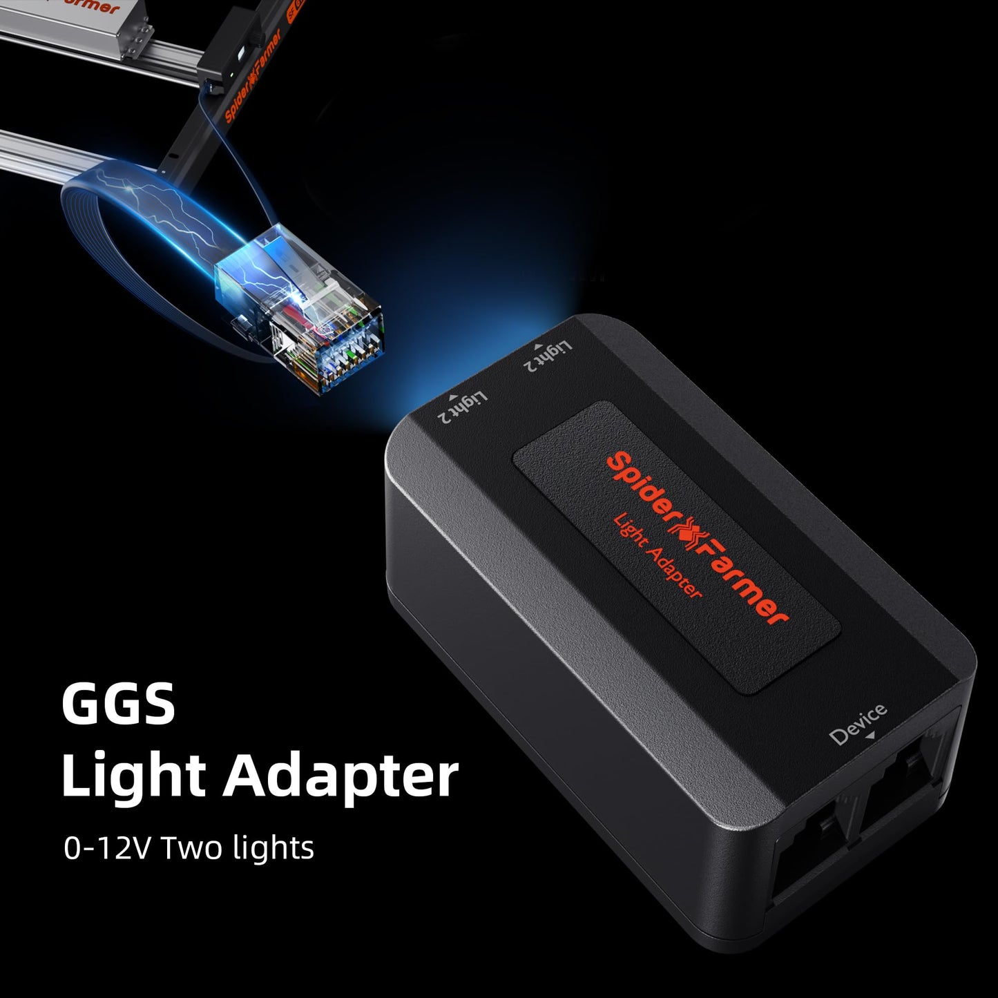 Spider Farmer GGS AC10 Power Strip Kits, 10 AC APP-Based Controls Outlets, 3 in 1 Soil Sensor, Temp Humid Light Sensor, for Indoor Grow Tent Plants Room