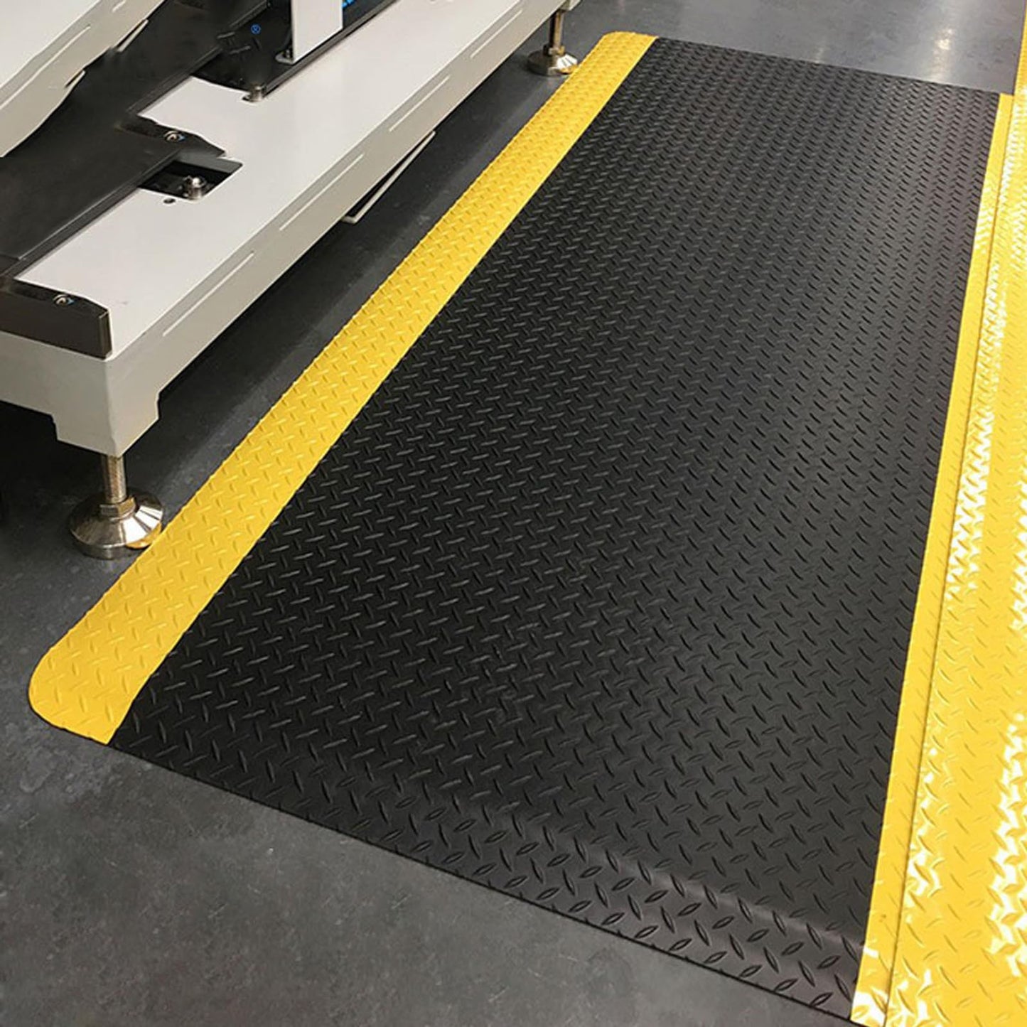 ISXACFF Anti Fatigue Mats Industrial 3' x 7' 15/16" Thick Ergonomic Standing Mat Commercial Kitchen Mat Heavy Duty Diamond Plate Shop Floor Mat Helps Relieve Back and Leg Soreness