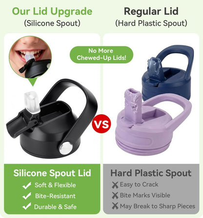 Lid Replacement for Simple Modern Summit 10 oz 12 oz 14 oz 16 oz 18 oz 20 oz 22 oz 24 oz 32 oz 40 oz 64 oz Water Bottle,Straw Lids With Straw For Hydro Flask,Thermoflask,Takeya, BPA Free,LeakProof 2pc