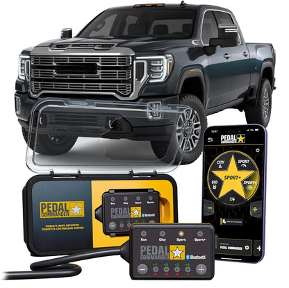 PEDAL COMMANDER for GMC Sierra 2500HD 3500HD 2020-2026 Throttle Response Controller - Plug-and-Play, 4 Modes, Wireless App Control, Anti-Theft, Towing Hauling Lifted - Off-Road Work Truck Compatible