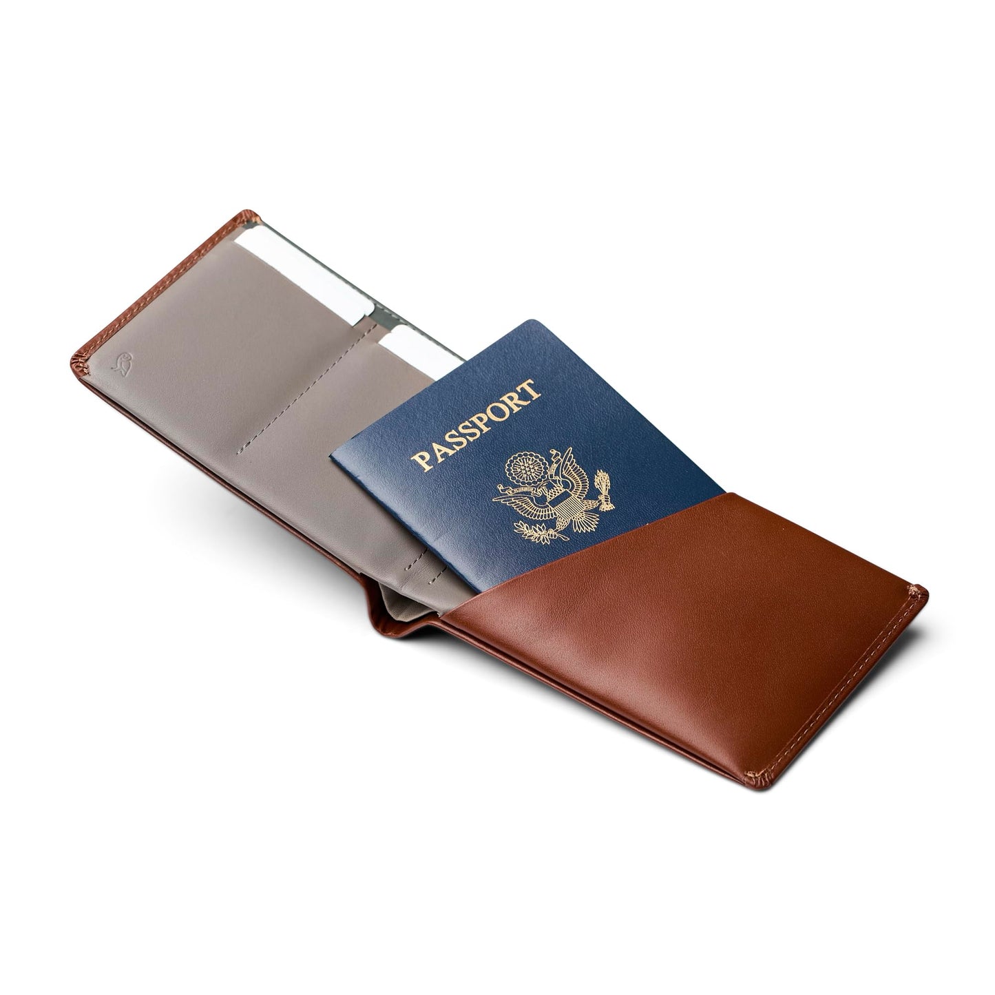 Bellroy Travel Wallet, travel document holder (Passport, tickets, cash, cards, and pen) - Sienna