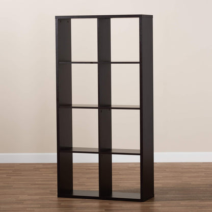 Baxton Studio Multipurpose Shelving and Cabinets, One Size, Dark Brown