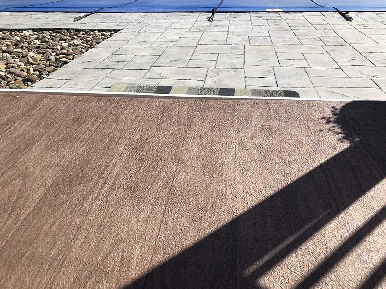 d-c-fix Outdoor Flooring Roll - Brown Oak Wood - 6' x 12', 72 sq.ft - Waterproof & All-Weather Floor Covering - Ideal as Carpet or Tile Replacement for Boat Decking, Balcony, Backyard Patio & Porch