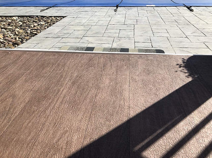 d-c-fix Outdoor Flooring Roll - Brown Oak Wood - 6' x 12', 72 sq.ft - Waterproof & All-Weather Floor Covering - Ideal as Carpet or Tile Replacement for Boat Decking, Balcony, Backyard Patio & Porch