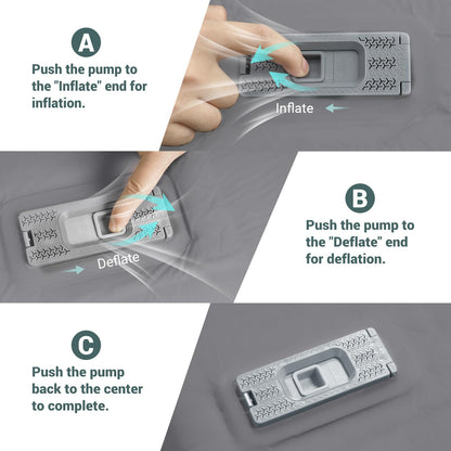 Elegear CumbreX™ Self Inflating Sleeping Pad, Built-in Electric Pump 3.15" Ultra-Thick Memory Foam Camping Mattress Pad with Pillow Double Sleeping Pad for Camping R-value 9.5 Foam Camp Pad for Travel