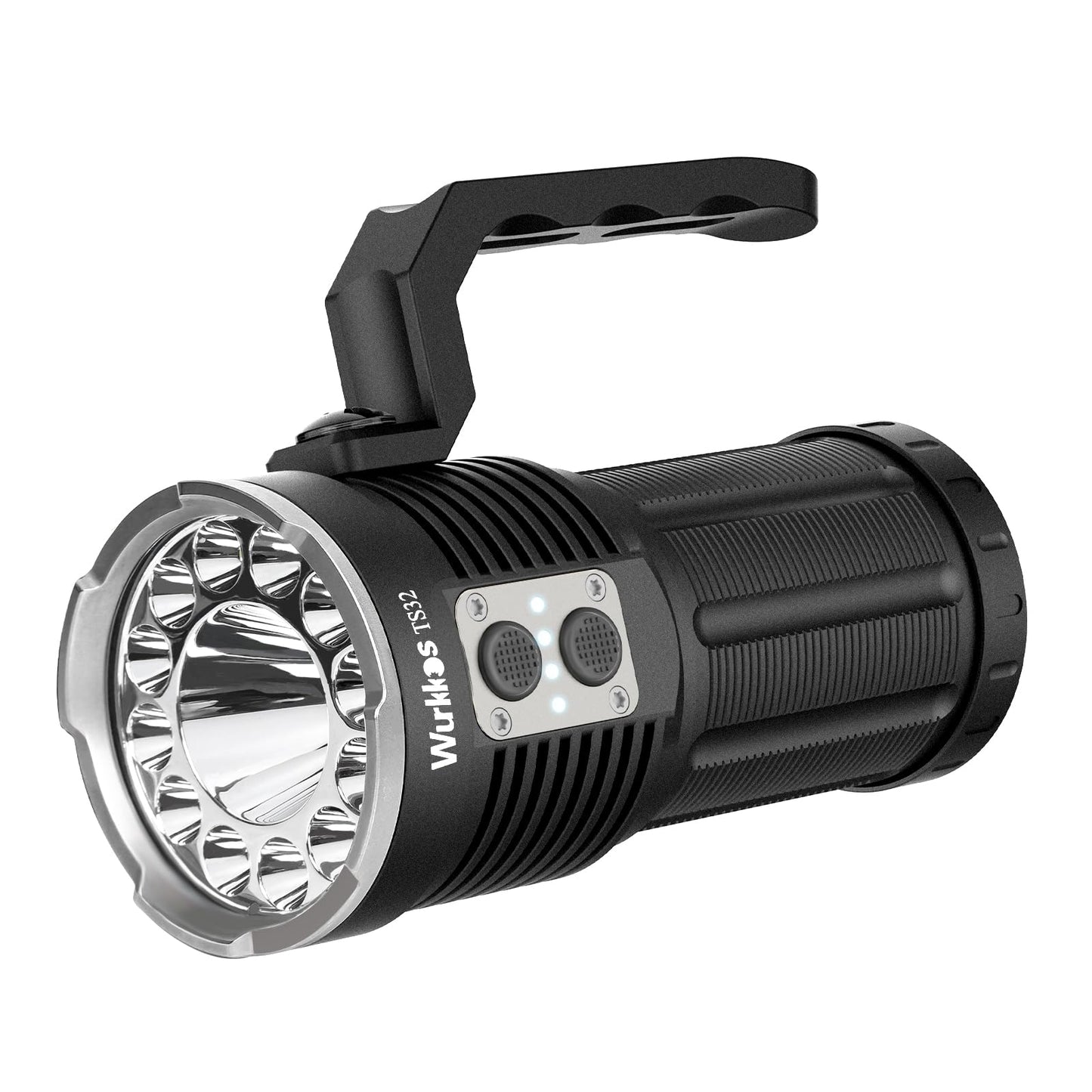 Wurkkos TS32 Super Bright 12,000 Lumen Flashlight, High Powerful Rechargeable LED Flashlight with IPX8 Waterproof and Discharge, for Outdoor Camping Hunting Searching (519A)