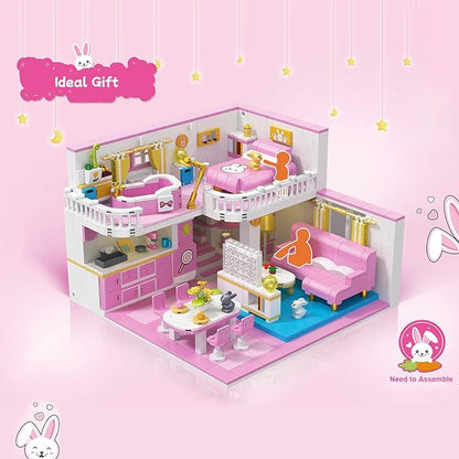 Friends House Building Block Set Pets Collection Small Brick Model Set Creative Mini Toy Building Sets Children’s Day Birthday for Teens Kids Boys Girls 8+ 1096 PCS