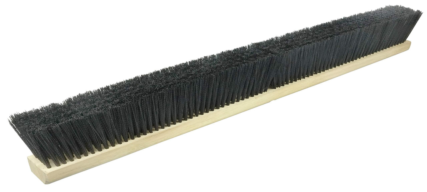 Weiler 42095 36" Medium Sweep Floor Brush, Black Polypropylene Fill, Includes Brace