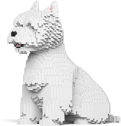 JEKCA West Highland White Terrier 03S | Dog Plastic Building Blocks | Age 14+