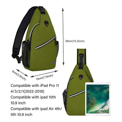 MOSISO Sling Backpack, Multipurpose Crossbody Shoulder Bag Travel Hiking Daypack