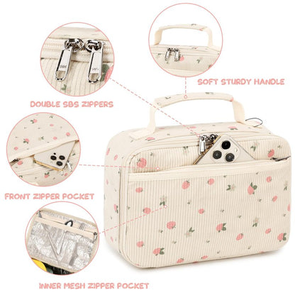Lunch Box for Kids Girls Insulated Lunch Bags Toddler Lunch Tote Bag Thermo Picnic Cooler Bag for School Children