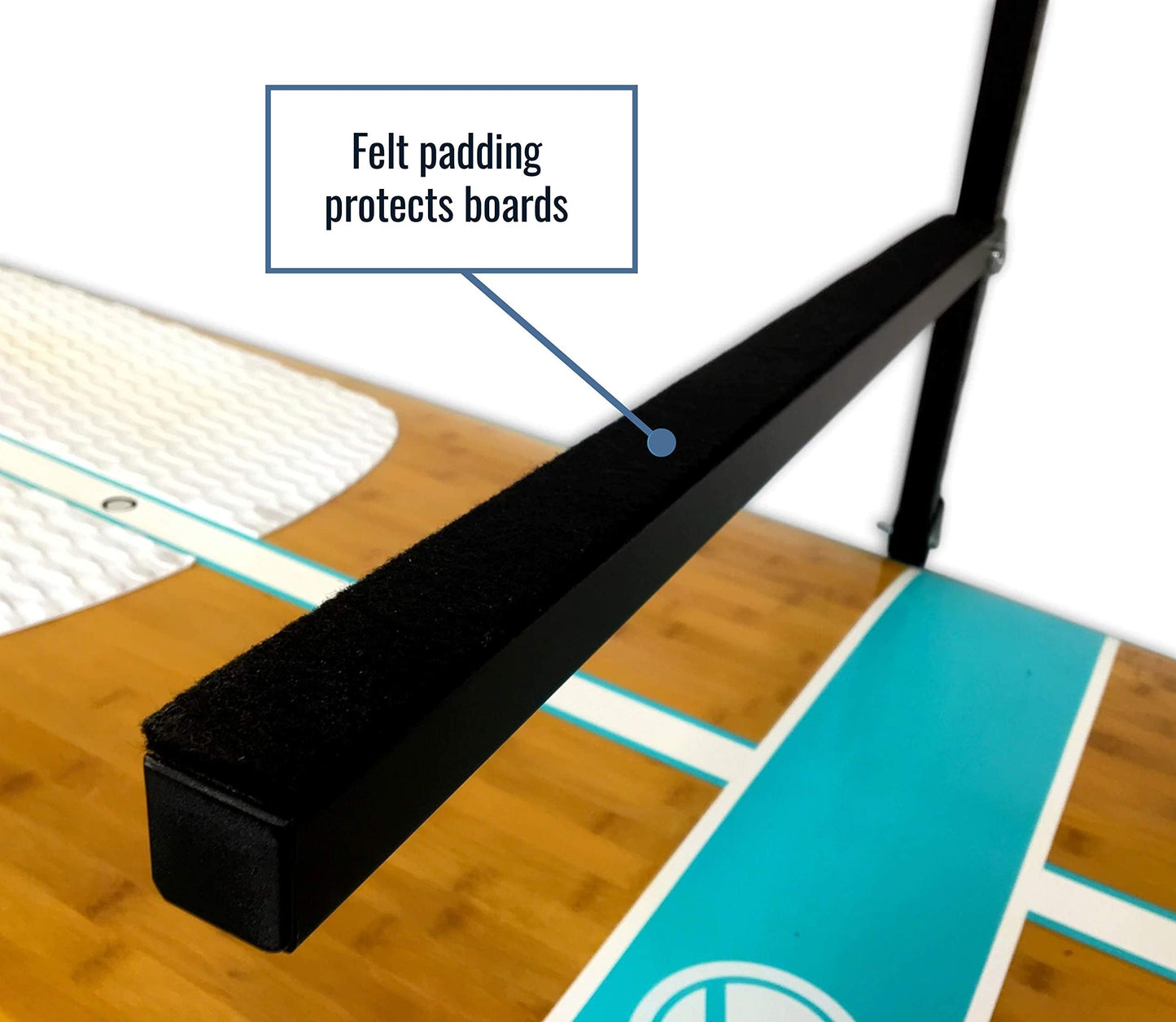 StoreYourBoard 4 Paddleboard Storage Rack, Adjustable Wall Mounted Indoor Garage Organizer, Standup Holds SUPs and Kayaks