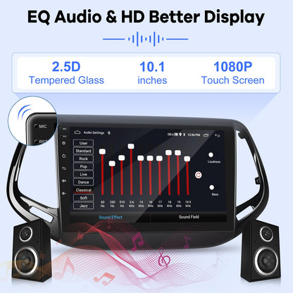 [2G+64G] Car Radio for Jeep Compass 2017-2020, 10 inch Touch Screen Android 13 Stereo, Carplay/Android Auto/EQ Audio/SWC/Bluetooth +AHD Backup Camera