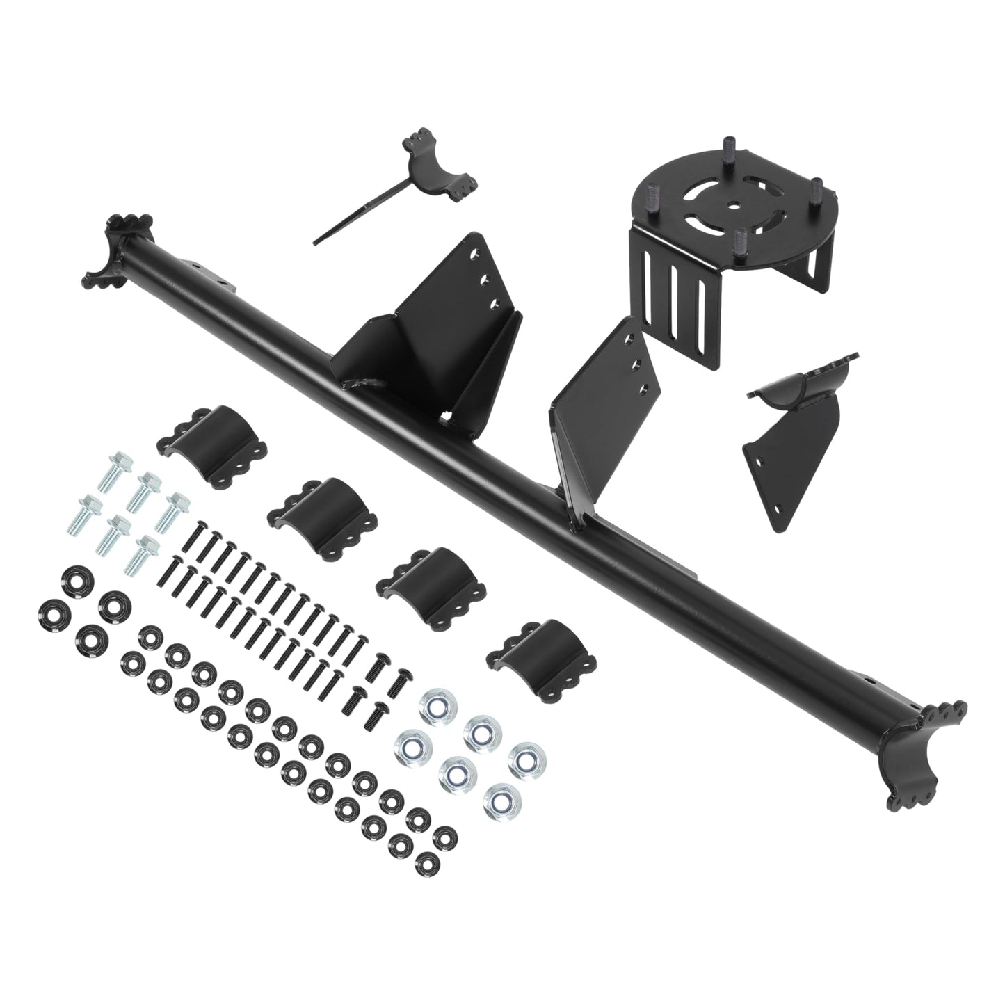 ALMULOO Spare Tire Mount Carrier Compatible with 2020-2023 Kawasaki Teryx KRX 1000, Black Powder-Coated Steel, Fits Up to 32" Tires