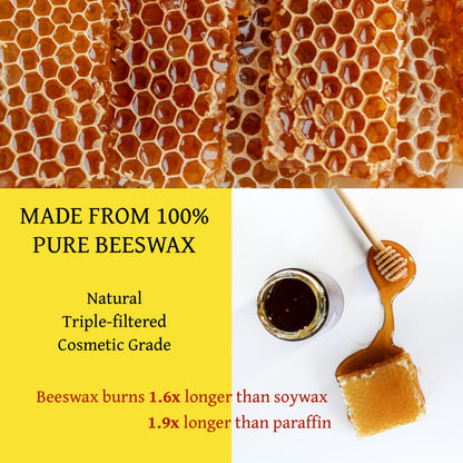 RUTH & ROSE Speakeasy Scented Candle, 100% Beeswax Candle for Home, 8oz, +65 Hours Burn Time, Aromatherapy Non Toxic Candles, Gift for Women & Men, Made in USA, Perfect for Travel or Gifting