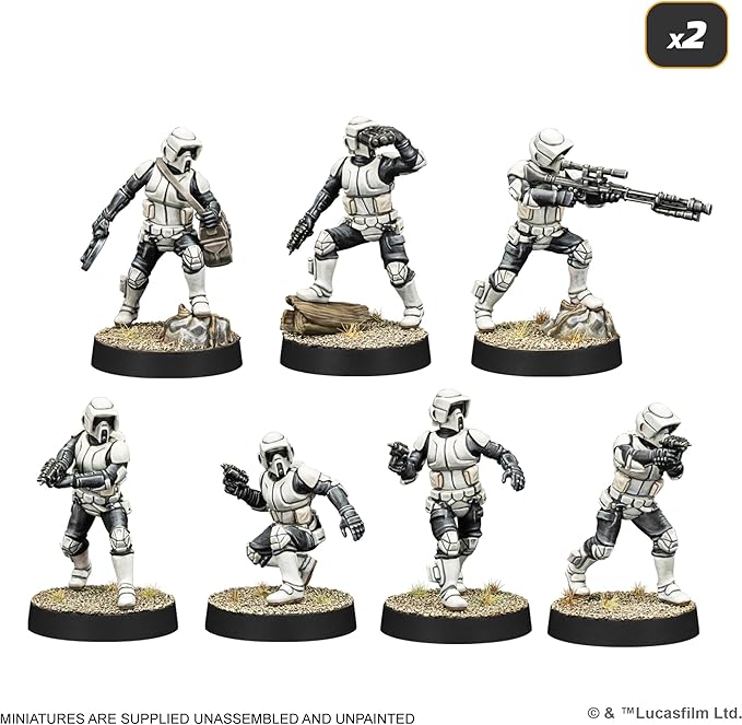 Atomic Mass Games Star Wars: Legion Galactic Empire Starter Set - Tabletop Miniatures Game Strategy Game for Kids and Adults Ages 14+ 2 Players 3 Hour Playtime Made