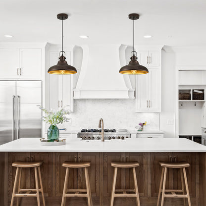 Haolaike Oil Rubbed Bronze Pendant Light, Metal, 2 Packs, Modern Design for Kitchen Island, Model Haolaike-ORB-Pendant-Light